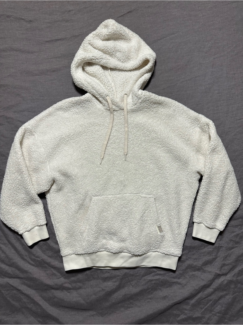 UGG Cream Loyra Sherpa Hoodie Sweatshirt